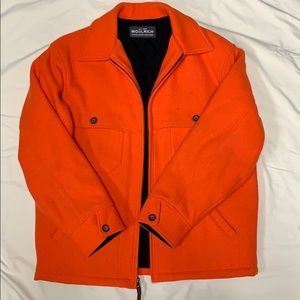 Woolrich Blaze Orange Wool Hunting Jacket